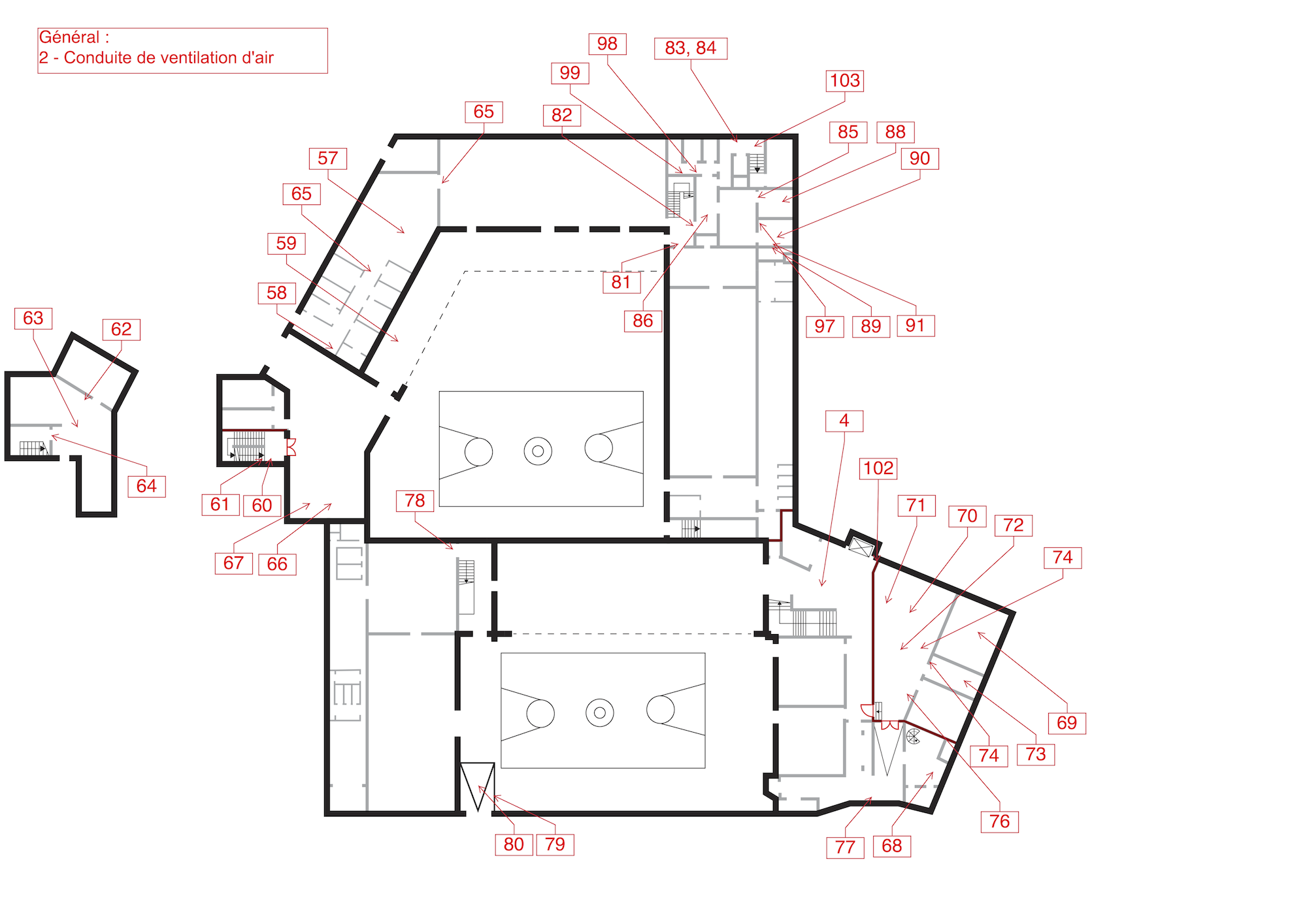 Plan annoté