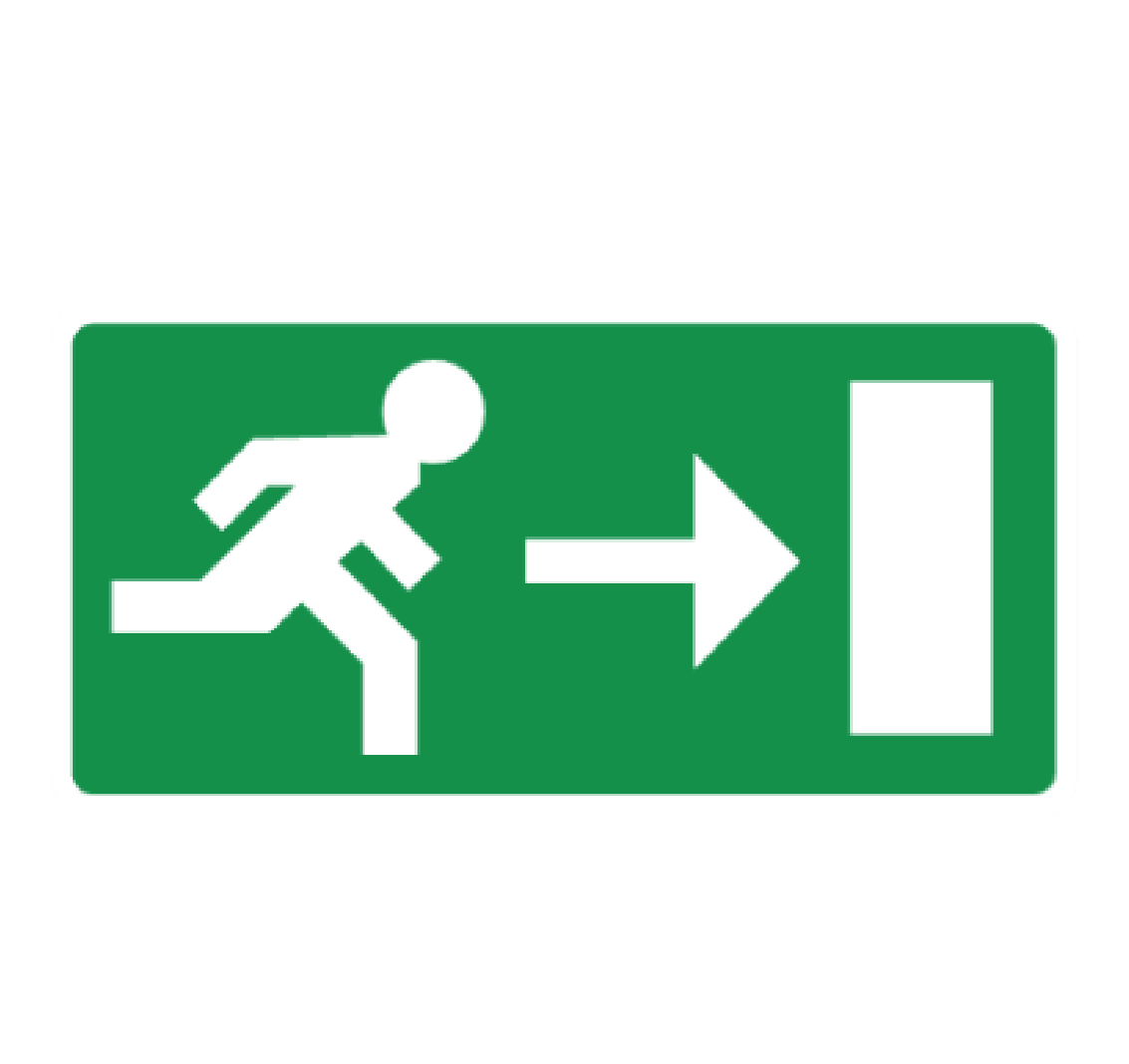 pictogramme evacuation